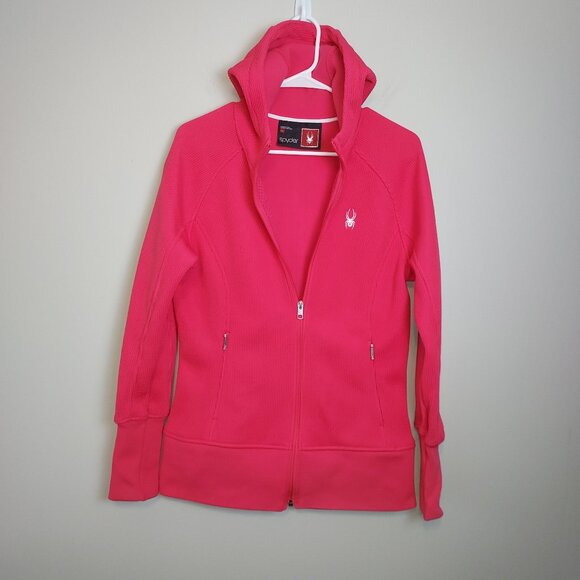 Spyder Women's hot pink core full zip jacket. - Picture 1 of 6